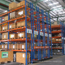 Sistema de armazenamento de racking móvel para indústria de logística / rack de auto pesados ​​com trilho de guia